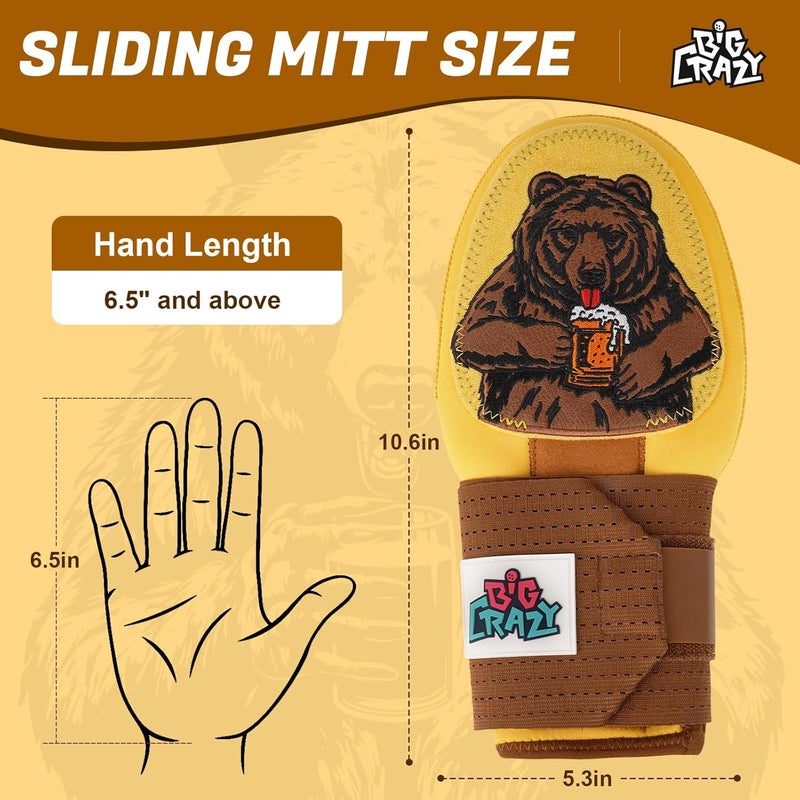 Big Crazy Baseball Sliding Mitt Youth and Adult, Drippy Drip Accessory, Flexible Breathable Durable, Funny Design - Image 2